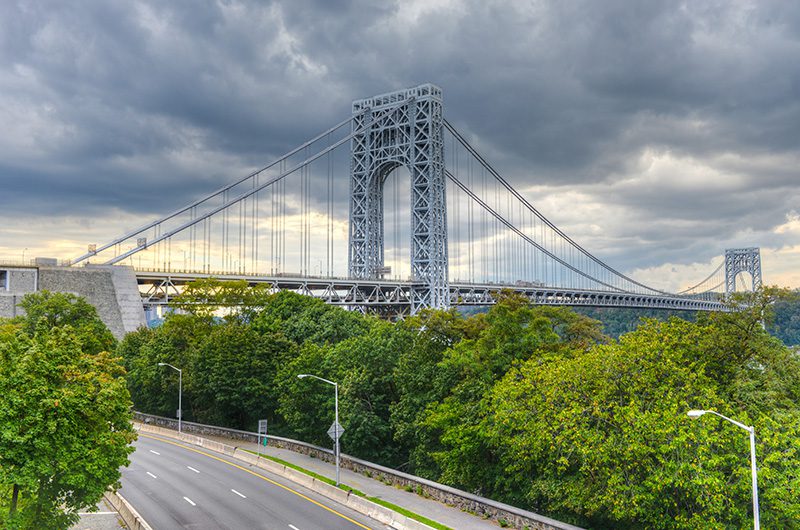 George Washington Bridge connecting NY to NJ